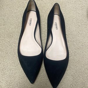 Black
L'AGENCE Ariel suede flat shoe